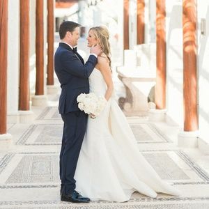 Carolina Hererra Wedding Dress with Stunning Train